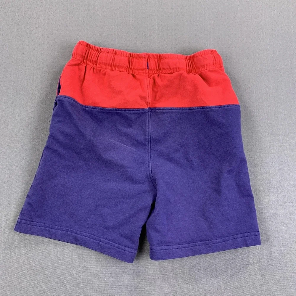 Tommy Bahama Shorts Youth Medium 7/8 Red Purple Colorblock Drawstring Knit Boys‎